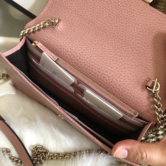 Gucci WOC leather crossbody pink brand new - Picture 4 of 7